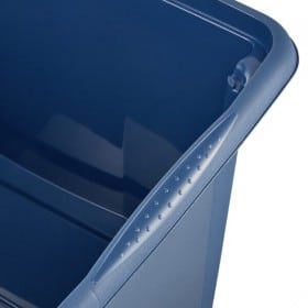 Caisse de rangement bleue en plastique recyclé 30 litres KEEEPER