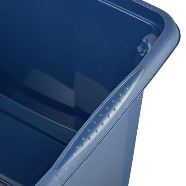 Caisse de rangement bleue en plastique recyclé 30 litres KEEEPER
