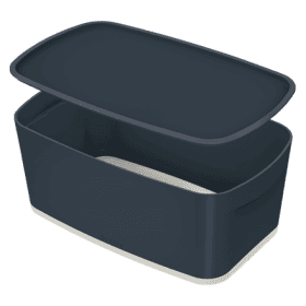 Petit bac de rangement avec couvercle 5 litres My Box Cosy Leitz
