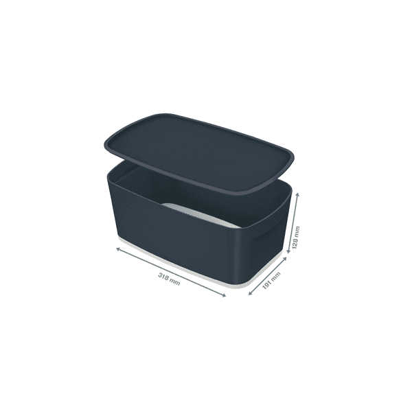 Petit bac de rangement avec couvercle 5 litres My Box Cosy LEITZ