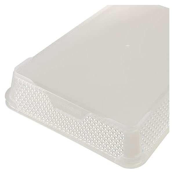 Corbeille de rangement A4 Transparente pour bureau et école Keeeper