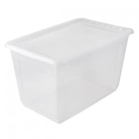Boîte de rangement 52 litres avec aération pour Chaussures Vêtements Keeeper