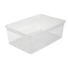 Boîte de rangement plate transparente empilable 18 litres KEEEPER