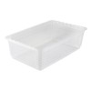 Boîte de rangement plate avec aération 30 litres pour Chaussures Vêtements KEEEPER
