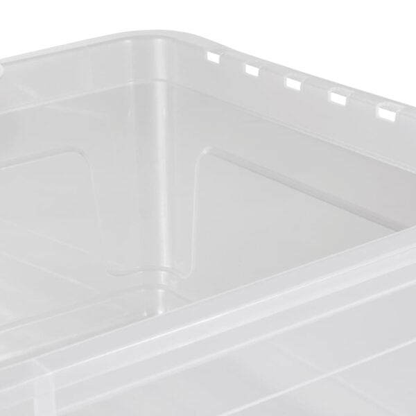 Boîte de rangement plate avec aération 30 litres pour Chaussures Vêtements KEEEPER