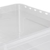 Boîte de rangement plate avec aération 30 litres pour Chaussures Vêtements KEEEPER