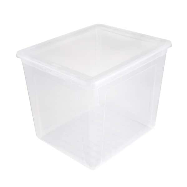 Boîte de rangement transparente avec aération pour vêtements 30 litres Keeeper
