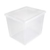 Boîte de rangement transparente avec aération pour vêtements 30 litres Keeeper