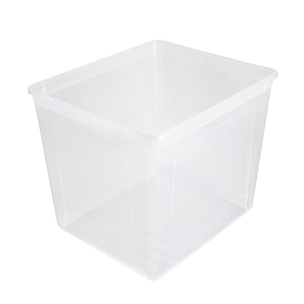 Boîte de rangement transparente avec aération pour vêtements 30 litres KEEEPER