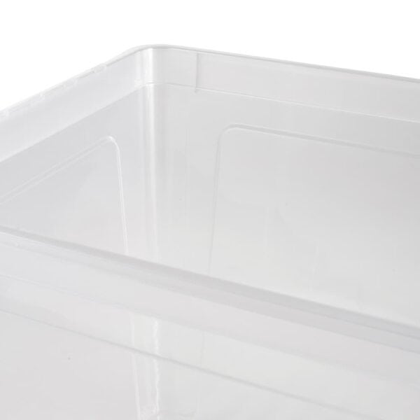 Boîte de rangement transparente avec aération pour vêtements 30 litres KEEEPER