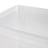 Boîte de rangement transparente avec aération pour vêtements 30 litres KEEEPER