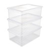 Lot de 3 boîtes de rangement Spécial Chaussures Vêtements 11 litres Keeeper