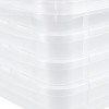 Lot de 4 boîtes de rangement pour Chaussures ou Vêtements 5,6 litres KEEEPER