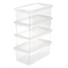 Lot de 4 boîtes de rangement pour Chaussures ou Vêtements 5,6 litres Keeeper