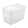 Lot de 4 boîtes de rangement pour Chaussures ou Vêtements 5,6 litres KEEEPER