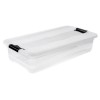 Grande Boîte plate de rangement transparente 33 litres Keeeper