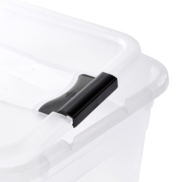 Grande Boîte plate de rangement transparente 33 litres Keeeper
