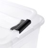 Grande Boîte plate de rangement transparente 33 litres Keeeper