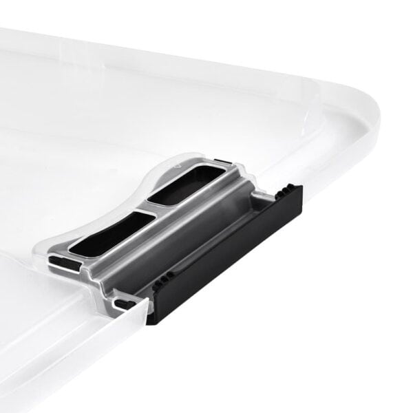 Grande Boîte plate de rangement transparente 33 litres KEEEPER