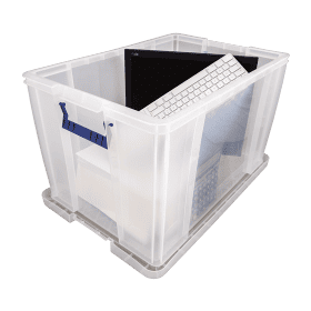 Grande Boîte de rangement en plastique pour professionnel 85 litres FELLOWES