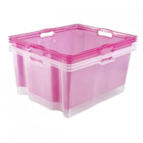 Caisse de rangement empilable solide 44 litres KEEEPER