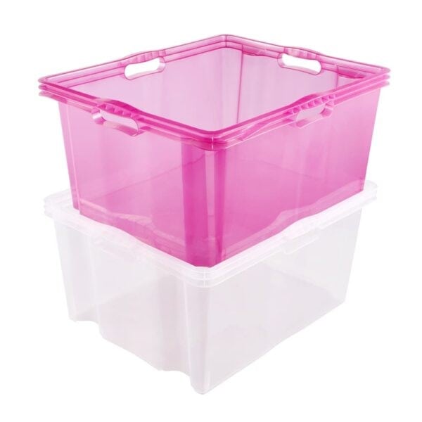 Caisse de rangement empilable solide 44 litres KEEEPER