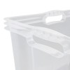 Caisse de rangement solide transparente 24 litres KEEEPER