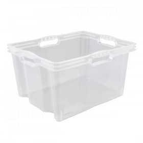 Caisse de rangement solide transparente 24 litres Keeeper