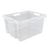 Caisse de rangement solide transparente 24 litres Keeeper