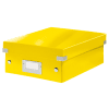 Boîte plate jaune en Carton à compartiments