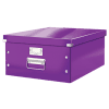 Grande Boîte violette en Carton avec couvercle A3+