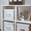 Boîte de rangement Cube en Carton Solide Taille Moyenne Leitz