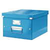 Boîte de rangement en carton Taille Moyenne Bleue