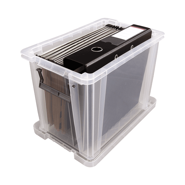 Boîte de rangement transparente professionnelle 18,5 litres FELLOWES