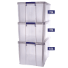Lot de 3 Caisses de rangement Professionnel avec couvercle FELLOWES