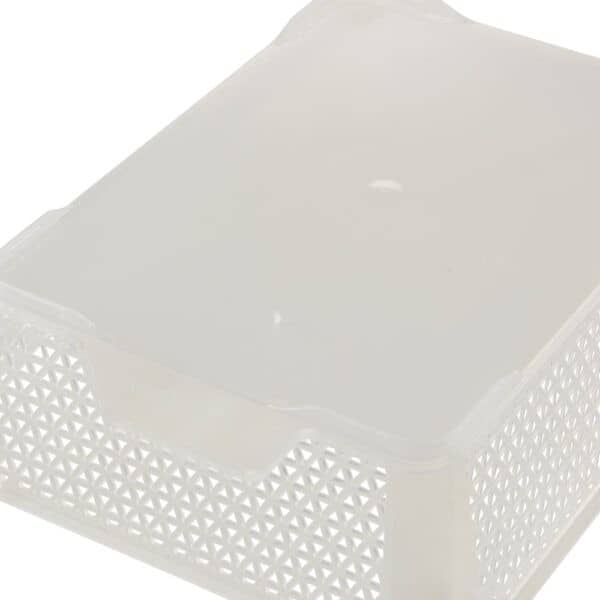 Corbeille de rangement bureau transparente A5 Keeeper