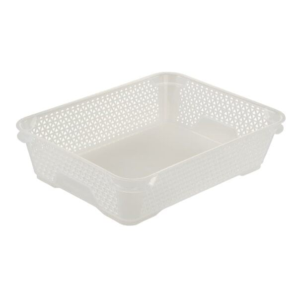 Corbeille de rangement bureau transparente A5 Keeeper