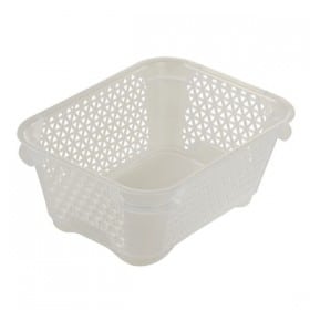 Corbeille de rangement transparente haute A7 Keeeper