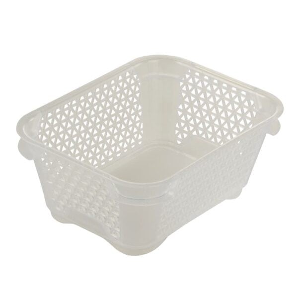 Corbeille de rangement transparente haute A7 Keeeper