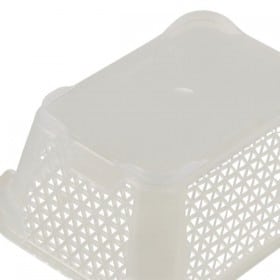 Corbeille de rangement transparente haute A7 Keeeper