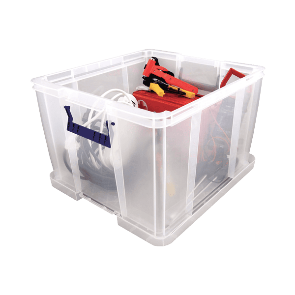 Boîte de rangement transparente pour professionnel 48 litres FELLOWES