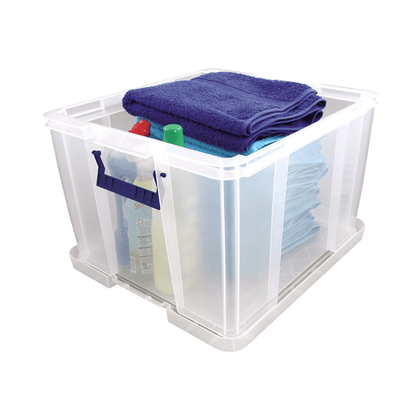 Boîte de rangement transparente pour professionnel 48 litres FELLOWES