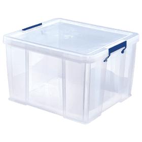 Boîte de rangement transparente pour professionnel 48 litres FELLOWES