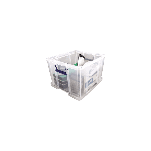 Boîte de rangement transparente pour professionnel 48 litres FELLOWES