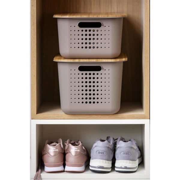 Couvercle pour boîte de rangement Basket bambou Smartstore