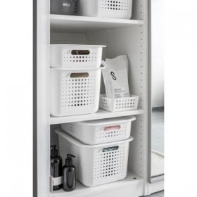 Couvercle blanc pour panier de rangement Basket Recycled 10/15/20 Smartstore