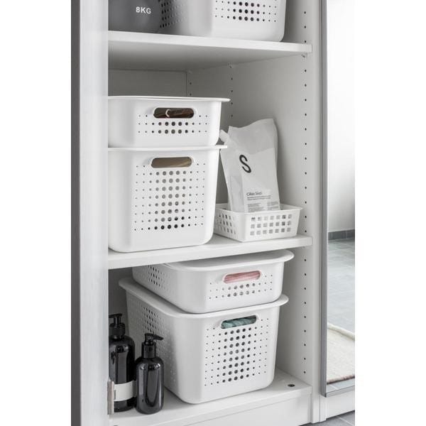 Couvercle blanc pour panier de rangement Basket Recycled 10/15/20 Smartstore
