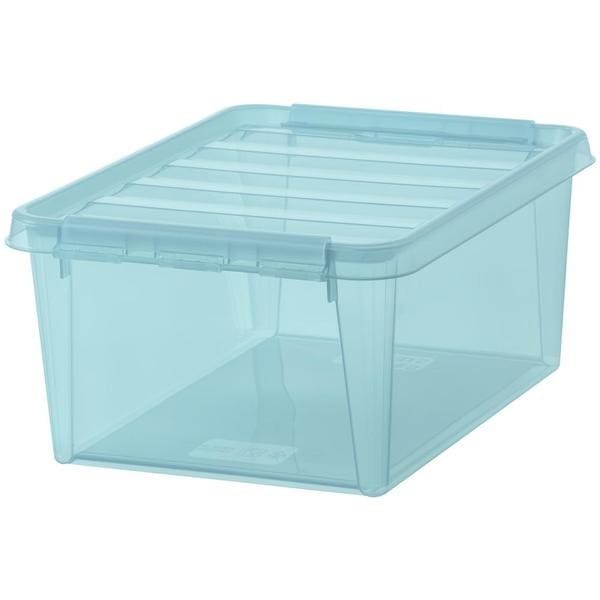 Boîte de rangement Bleue transparente