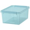 Boîte de rangement Bleue transparente