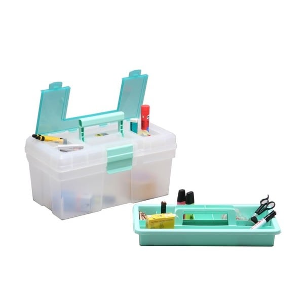 Mallette à Outils Transparente Colorée Allit